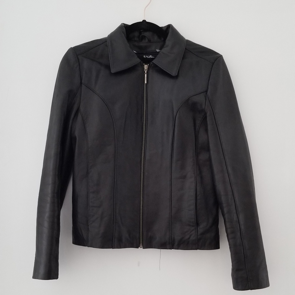 Miss Topgun Collar Leather Jacket (M)